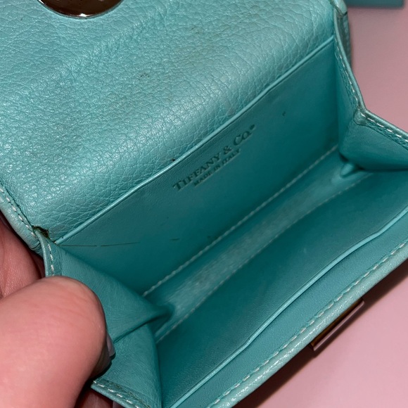 Tiffany & Co. Leather Cardholder/Wallet (AS IS) | Tiffany Blue 🩵 - Picture 9 of 15